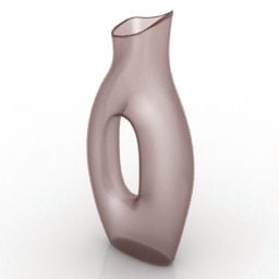 Curved Vase Decor 3d model