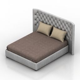 Double Bed Bredford Collection 3d model