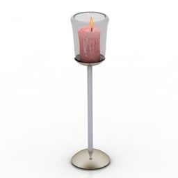 Simple Glass Candlestick 3d model