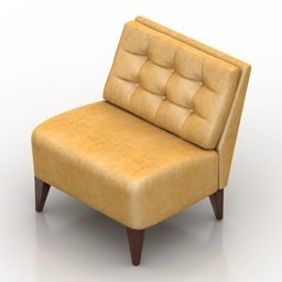 Single Chair Bingli Design 3d model