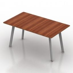 Rectangle Wooden Table Minotti 3d model