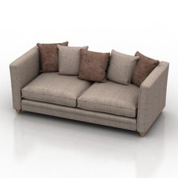 Sofa Burton With Pillows 3d model