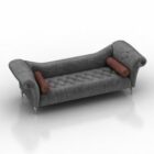 Cls cinzentos clássicos do sofá