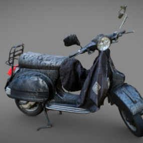 Vespa Scooter Bike 3d-modell
