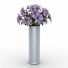 Фіолетова ваза для квітів