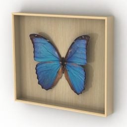 Cadre d'exposition de papillons modèle 3D
