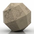 Forma de polígono de papel globo