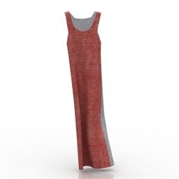 빨간 드레스 3d 모델