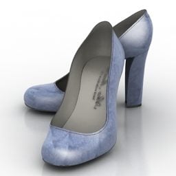 Zapatos azules modelo 3d