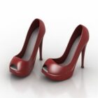 Girl Red High Heel Shoes