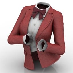Women Business Fashion Suit 3d model