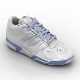 Kasut Sukan Sneakers Putih model 3d
