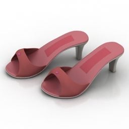 Medium Heels Shoes 3d model