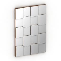 Modelo 3d de espelho de azulejos