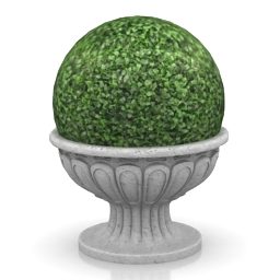 Circle Hedge Garden Vase 3d model