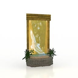 Home Fountain Decoration 3d model