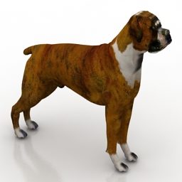 3D-Modell eines chinesischen Hundes