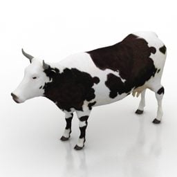 3д модель фермерской коровы