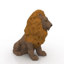 Lion Lowpoly 3d model