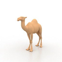 3д модель ближневосточного верблюда