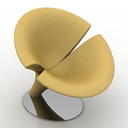 Flower Shape Armchair 3d model