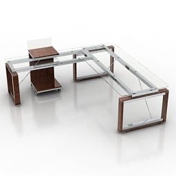 Corner Working Table Electa 3d model