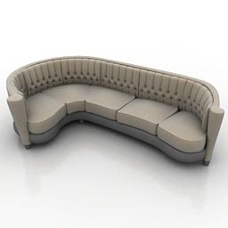 Canapé d'angle salon modèle 3D