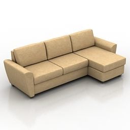 Canapé d'angle L V2 modèle 3D