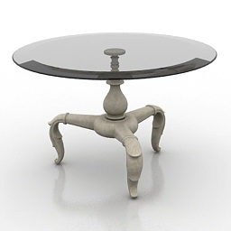 Neo Classic Runder Tisch Cappellini 3D-Modell