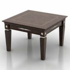 Square Dark Wood Table