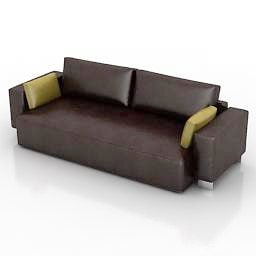 Leather Sofa Venus 3d model