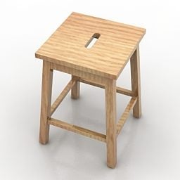3д модель одноместного стула Ikea Bosse