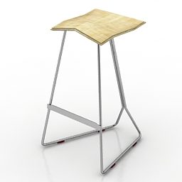 Simple Bar Chair 3d model