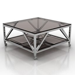 Glass Coffee Table Eichholtz 3d model