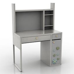 3д модель рабочего стола Ikea Mikke