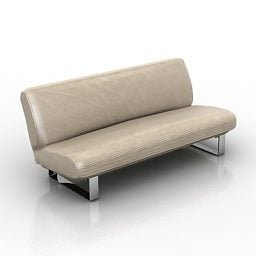 Leather Sofa Bench 3d model