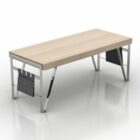 オフィスの長方形の木製のテーブル