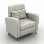 Fotel w kolorze białym do salonu