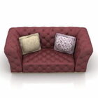 Sofa in Bordeaux-Farbe