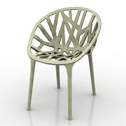 Modern Plastic Chair 3d model
