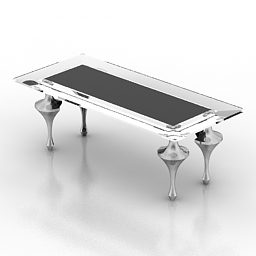 All Glass Table Decor 3d model