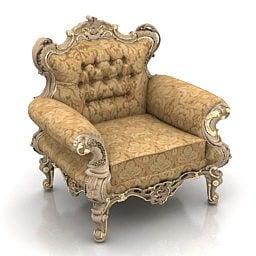 Розкішне крісло King 3d модель