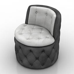 Okrągły fotel cylindryczny Model 3D