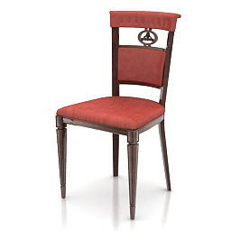 Fabric Restaurant Chair 3d model
