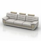 Mobília moderna do sofá de três assentos