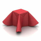 Asiento con tela de cubierta roja