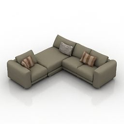 Home Furniture Sectional Sofa 3d model