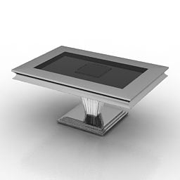 Table basse moderne rectangulaire modèle 3D
