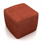 Siège carré en tissu cube