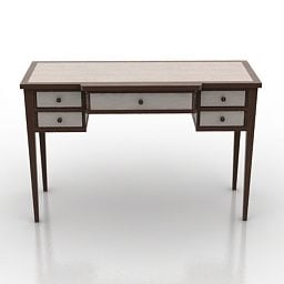 Working Table Antique Style 3d model